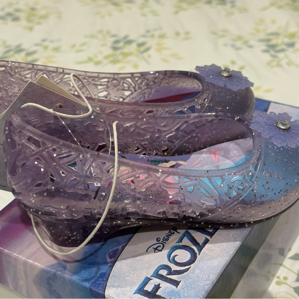Disney Frozen Lavender Glitter Flats